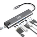 HDMI 8in1 ��Ʈ Ȯ�� CŸ�� ��Ƽ��� 